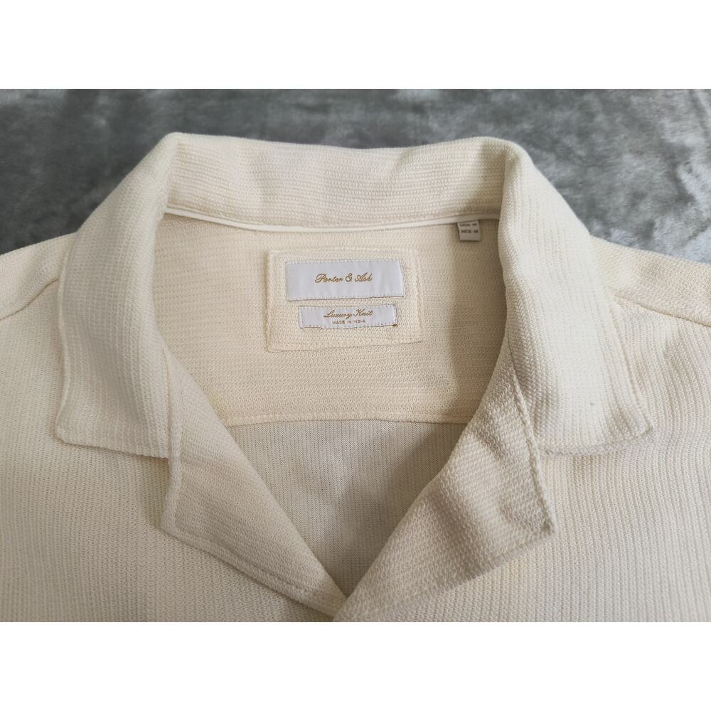 Porter and Ash Men's Cream Colored Button Down Shirt NWT Size M - Picture 11 of 13